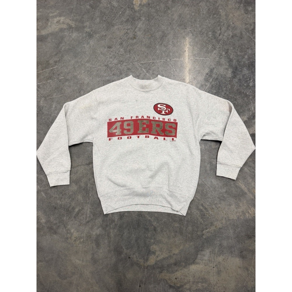 Vintage 1995 Salem Sportswear San Francisco 49ers Gray Sweatshirt Sweater Sz M